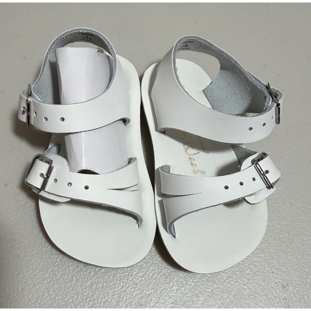 New No Box Sun San See Wees Sandals- White - 3 Infant